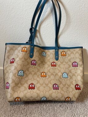 Coach PacMan Reversible Tote in
Signature Canvas